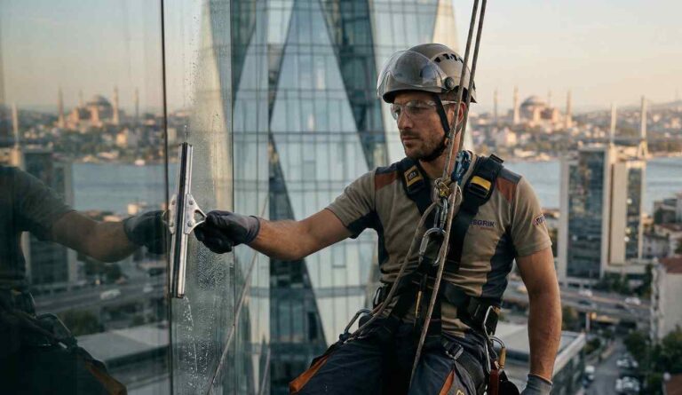 Dış cephe cam temizliği