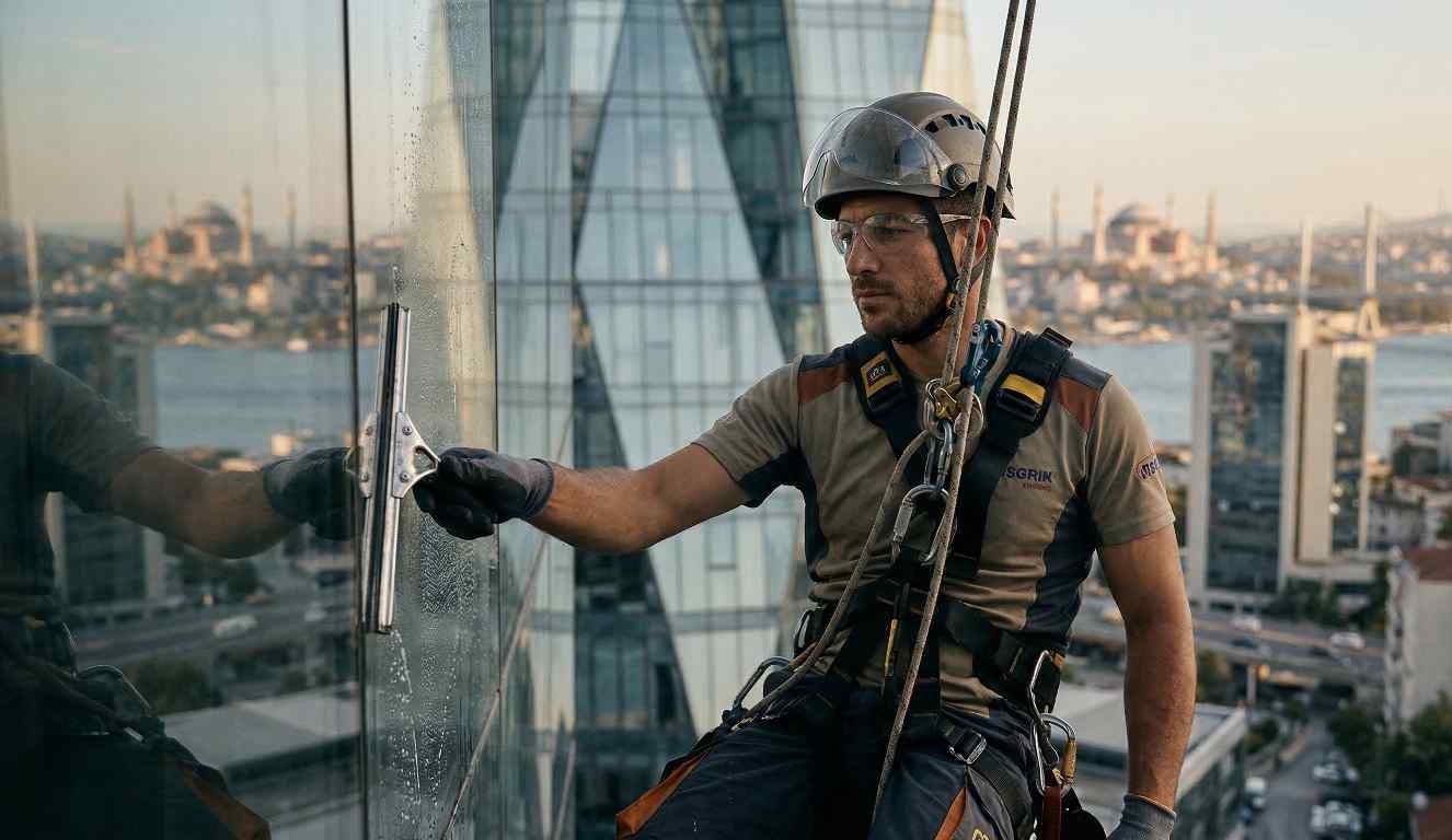 Dış cephe cam temizliği