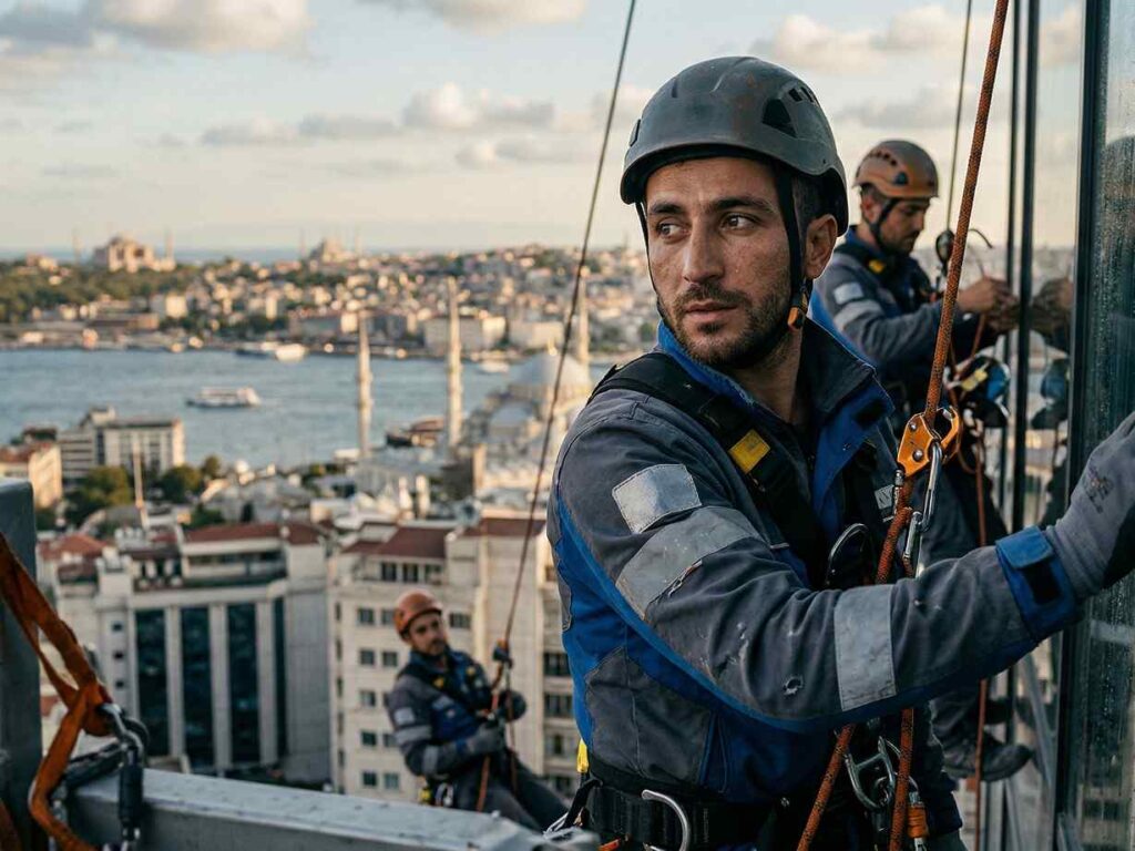 Reflekte Cam Temizliği Çalışmaları