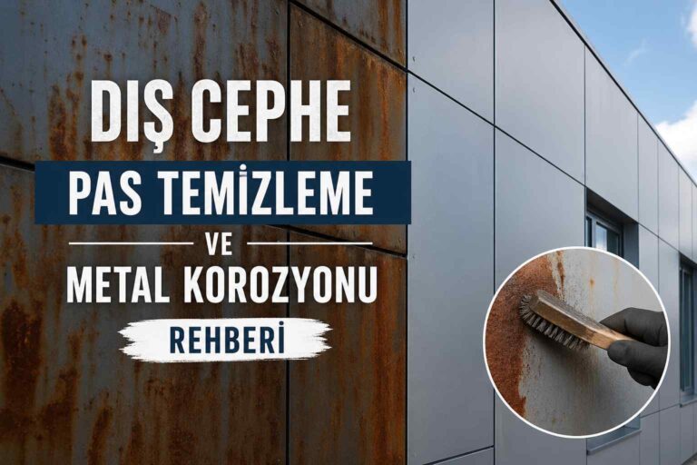 Dış cephe pas temizleme ve metal korozyonu
