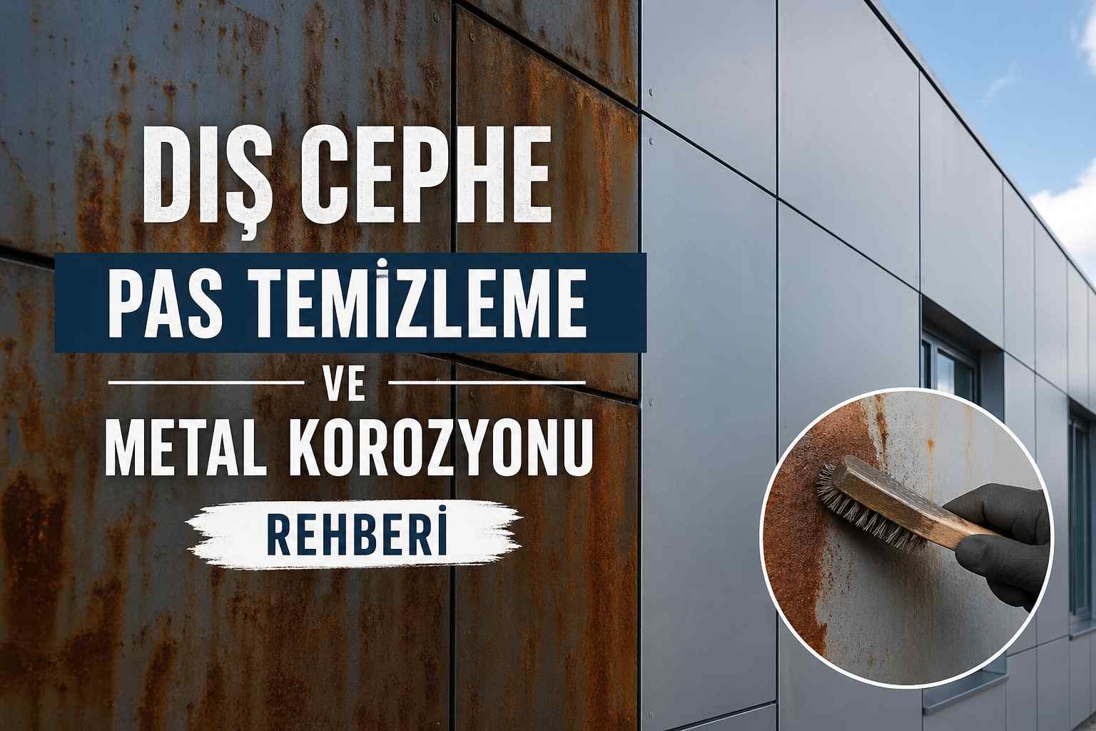 Dış cephe pas temizleme ve metal korozyonu