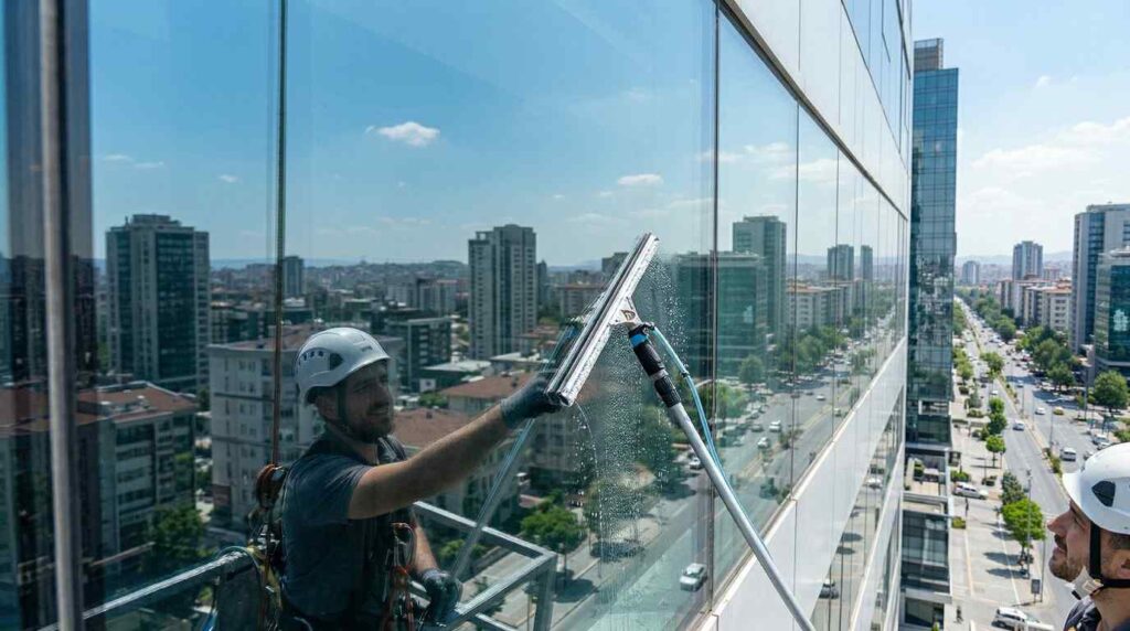 Kireçlenmiş cam temizliği