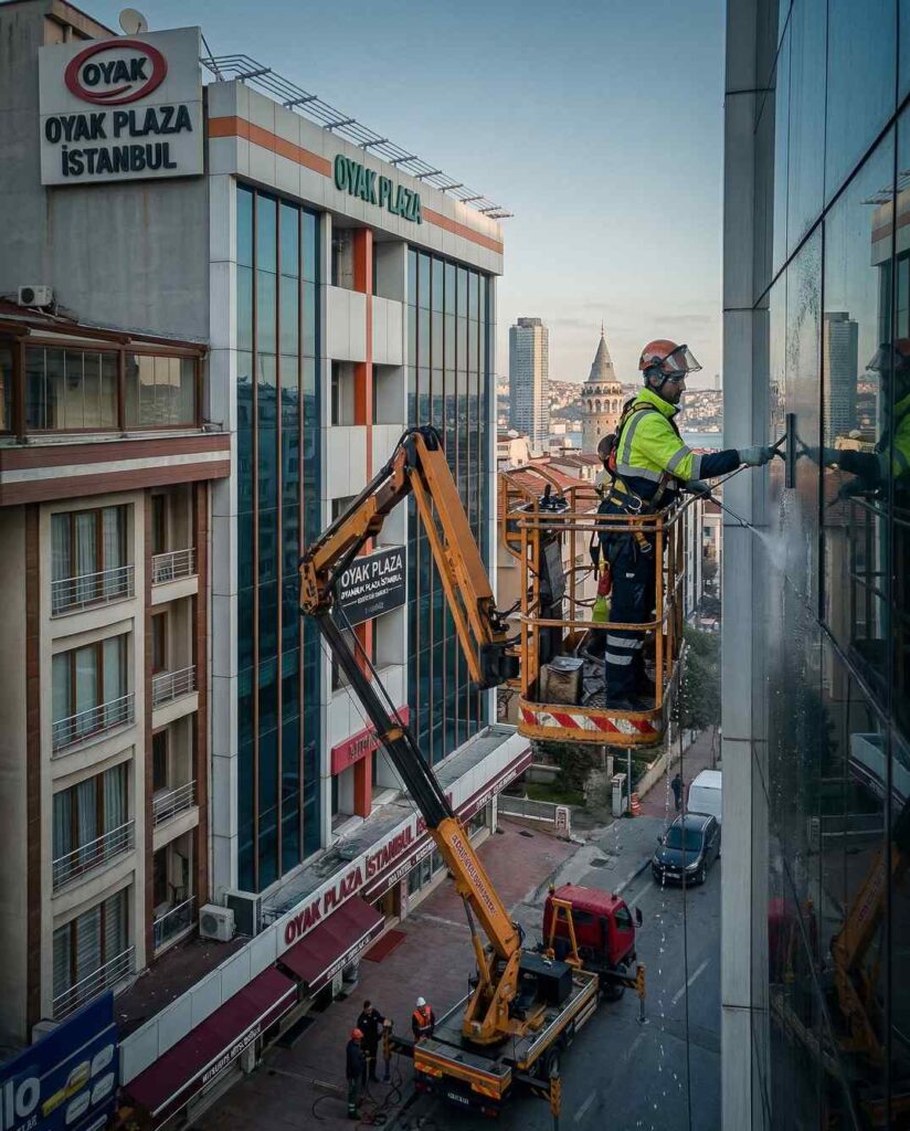 Profesyonel bina dış cephe temizlik çalışmaları