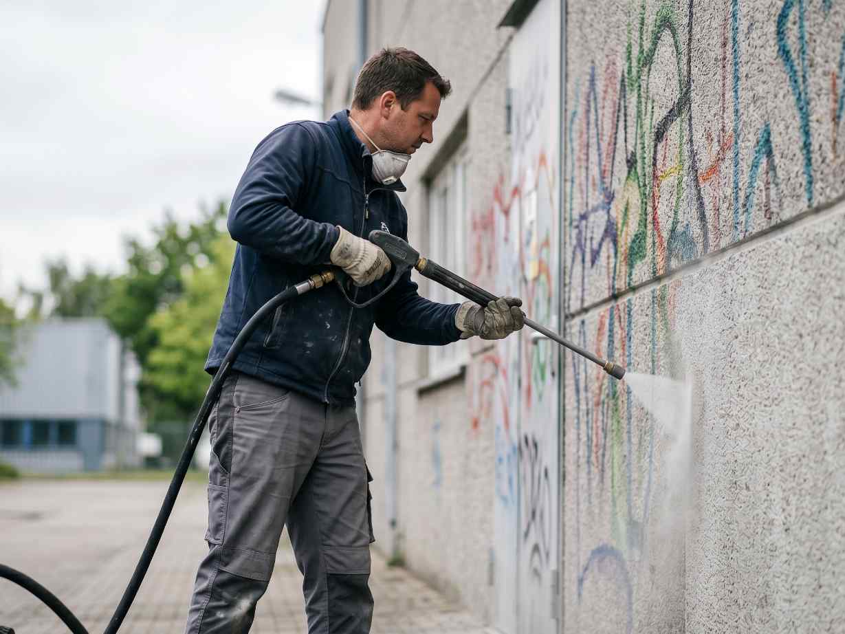 Grafitti temizlik çalışması