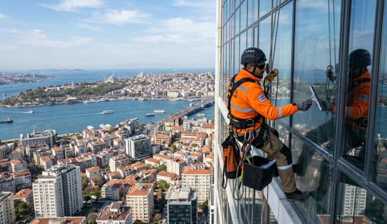 İstanbul Avrupa Yakası dış cephe cam temizliği uygulaması