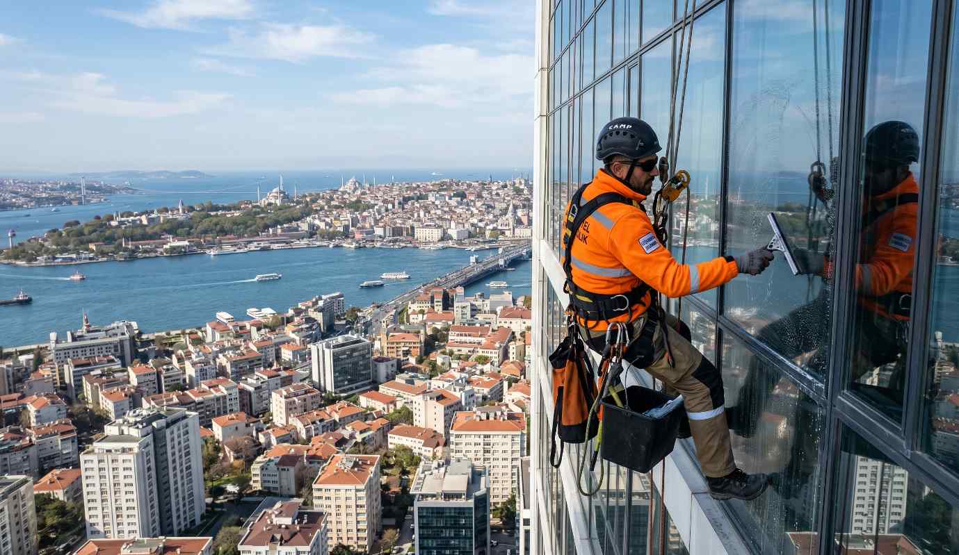 İstanbul Avrupa Yakası dış cephe cam temizliği uygulaması