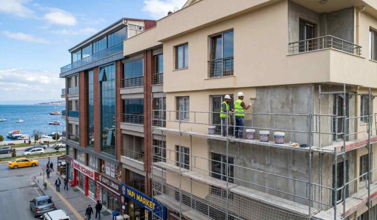 Dış cephe koruyucu kaplama çalışmaları