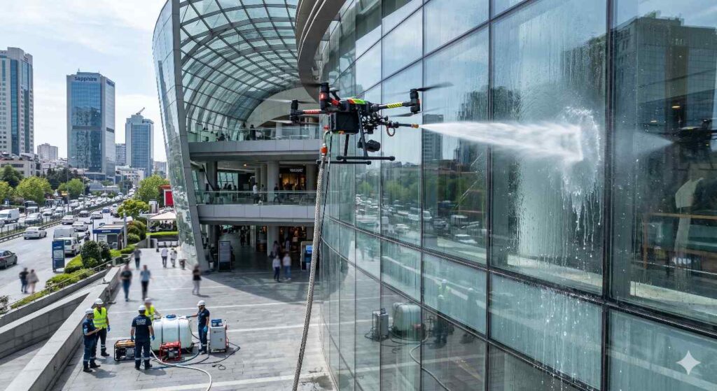 Drone ile saf su temizliği