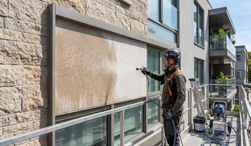 Nanoteknolojik dış cephe koruyucu kaplama