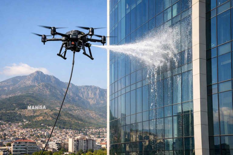 Yüksek irtifada cam temizliği
