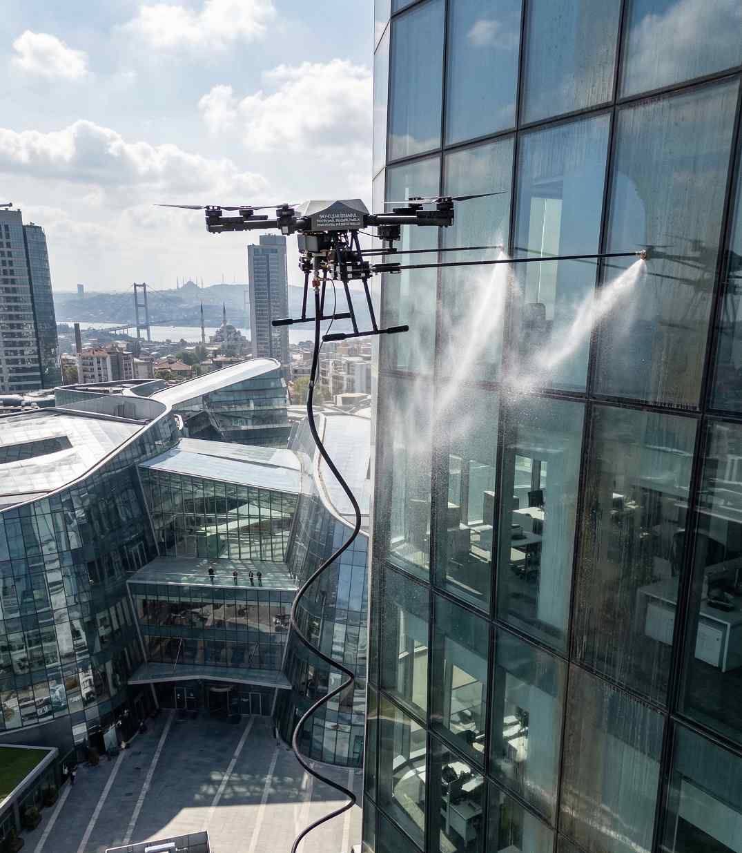 Drone ile Bahçelievler dış cephe temizliği hizmetleri