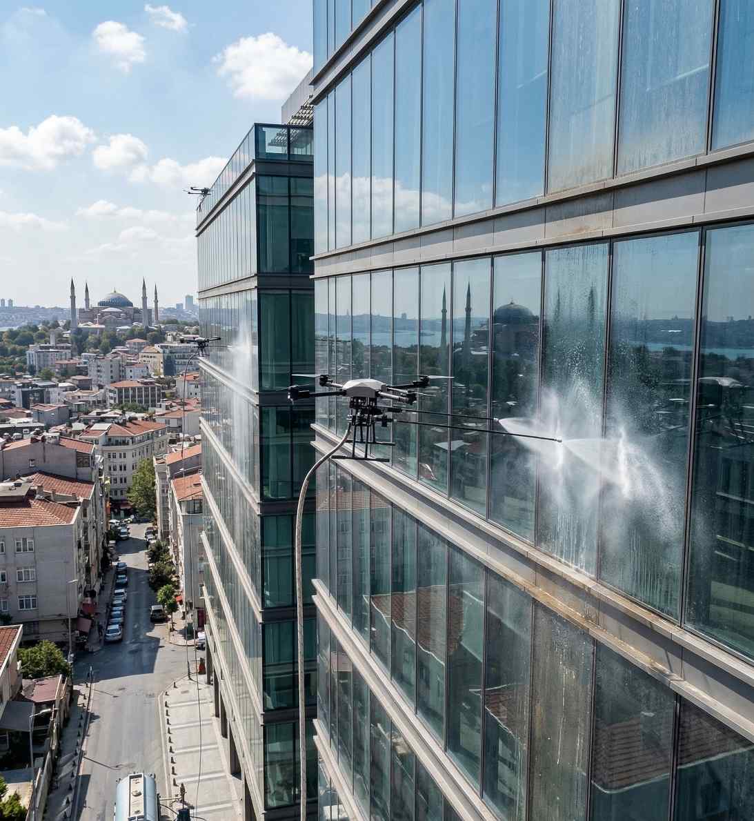 Drone ile Hadımköy dış cephe temizliği hizmetleri