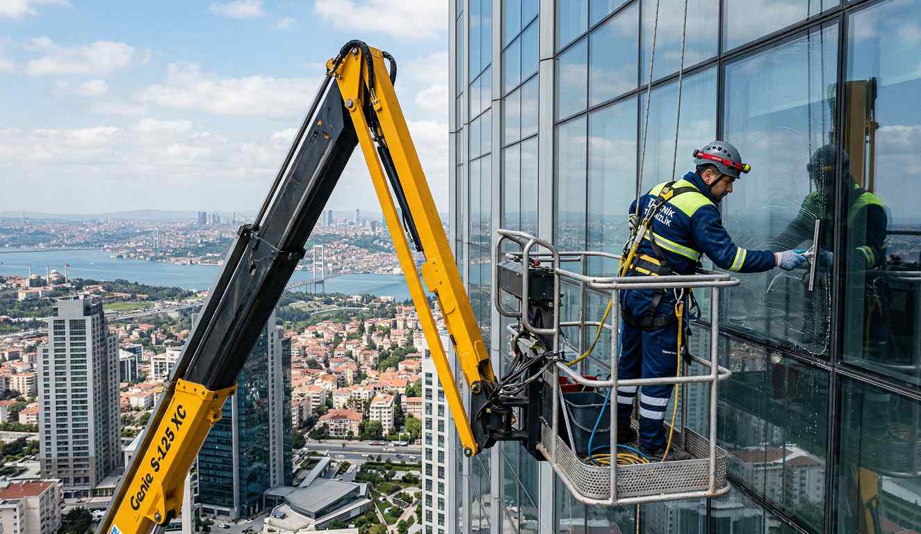 Sepetli vinç ile Bakırköy dış cephe temizliği hizmetleri