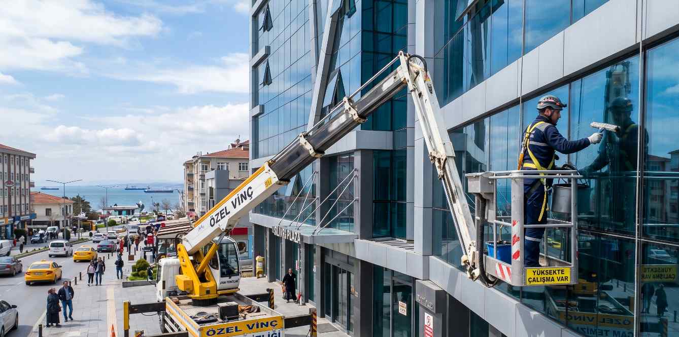Silivri'de plaza cam temizliği hizmeti