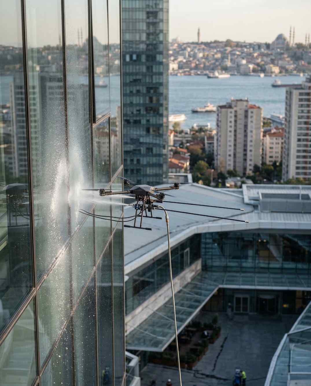 Profesyonel drone ile dış cephe temizliği hizmetleri