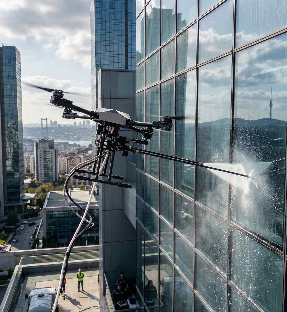 Drone ile Esenyurt dış cephe temizliği hizmetleri