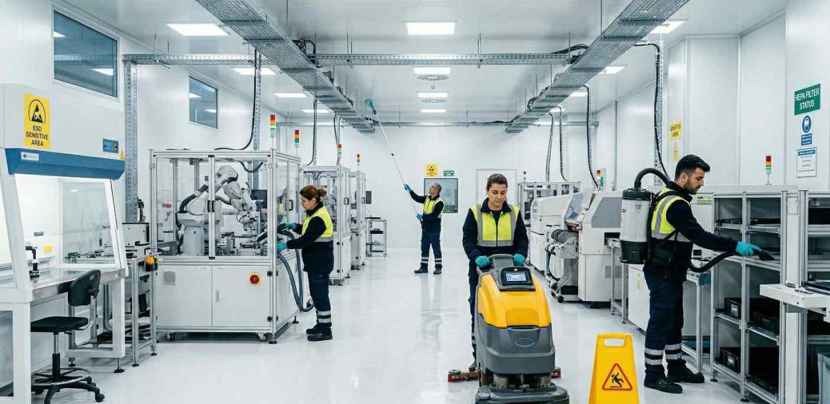 Endüstriyel fabrika dış cephe temizlik hizmetleri