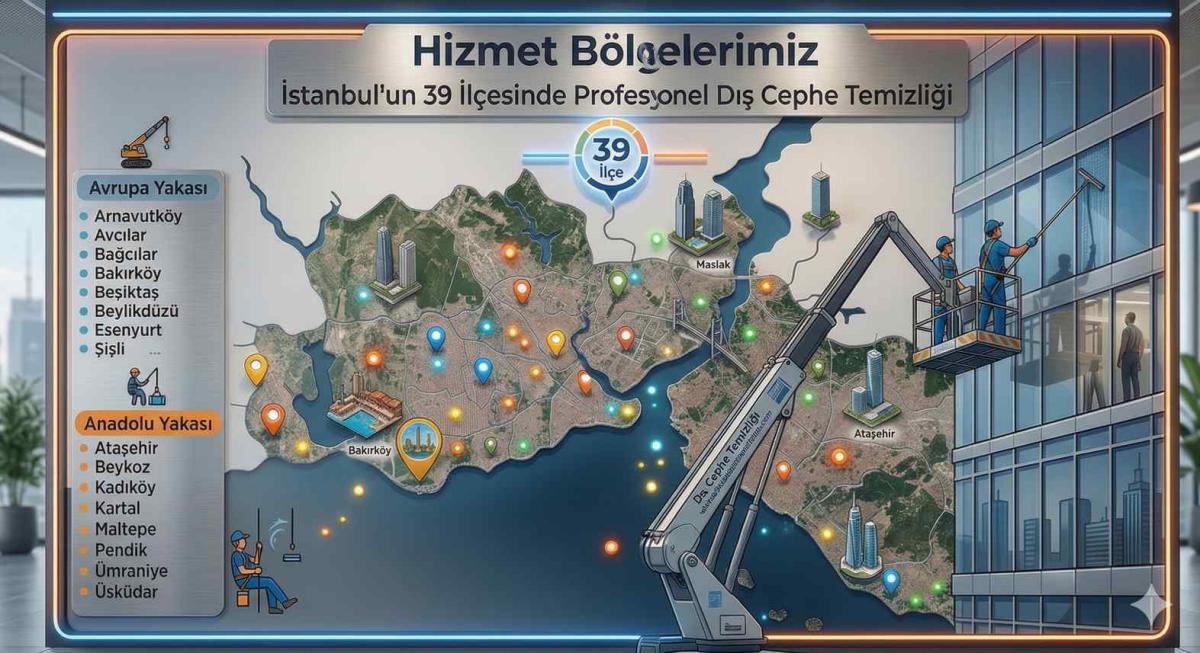 İstanbul Dış Cephe Temizliği Hizmet Bölgelerimiz