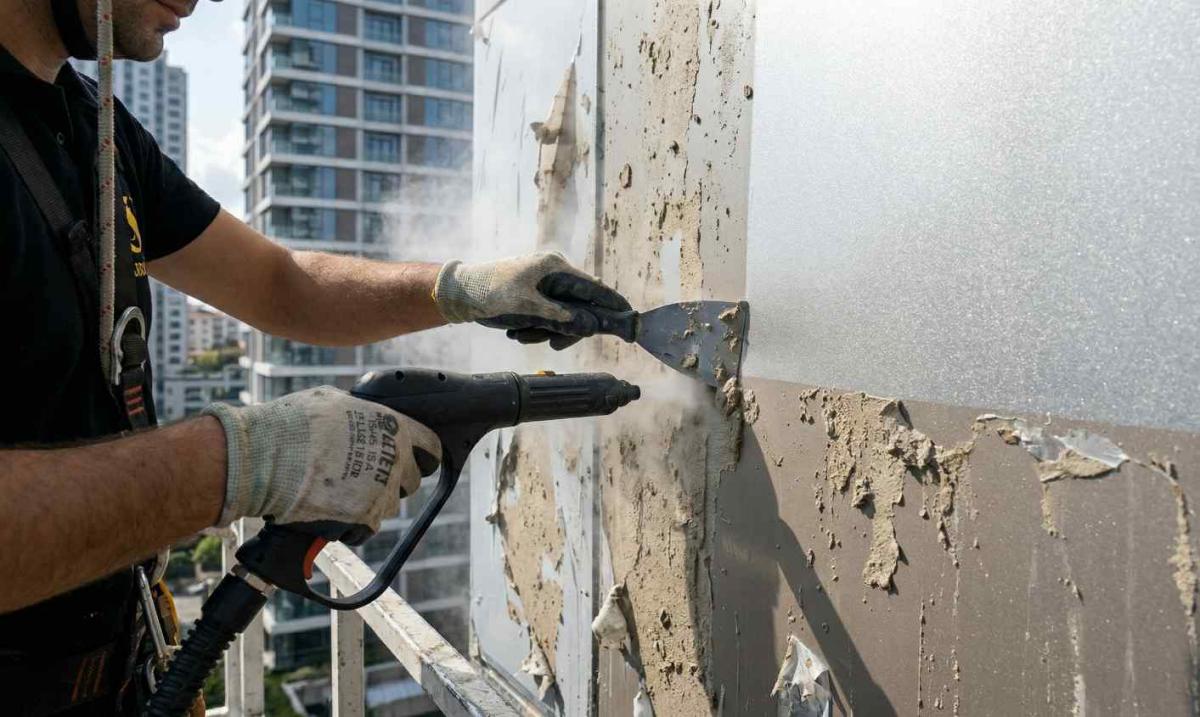 İnşaat sonrası profesyonel dış cephe temizleme