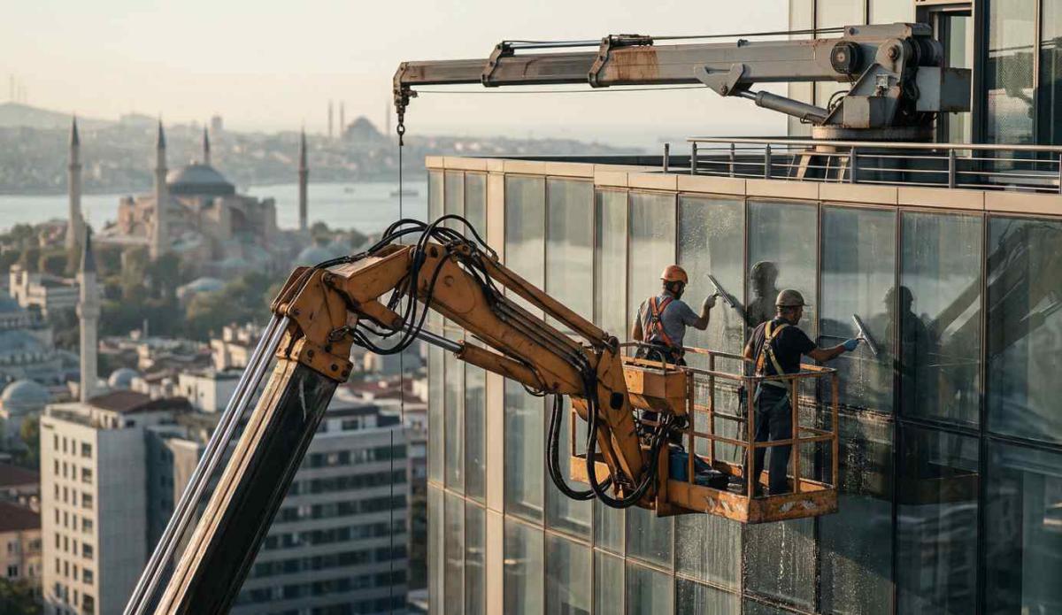 Platformlu dış cephe temizliği hizmetleri