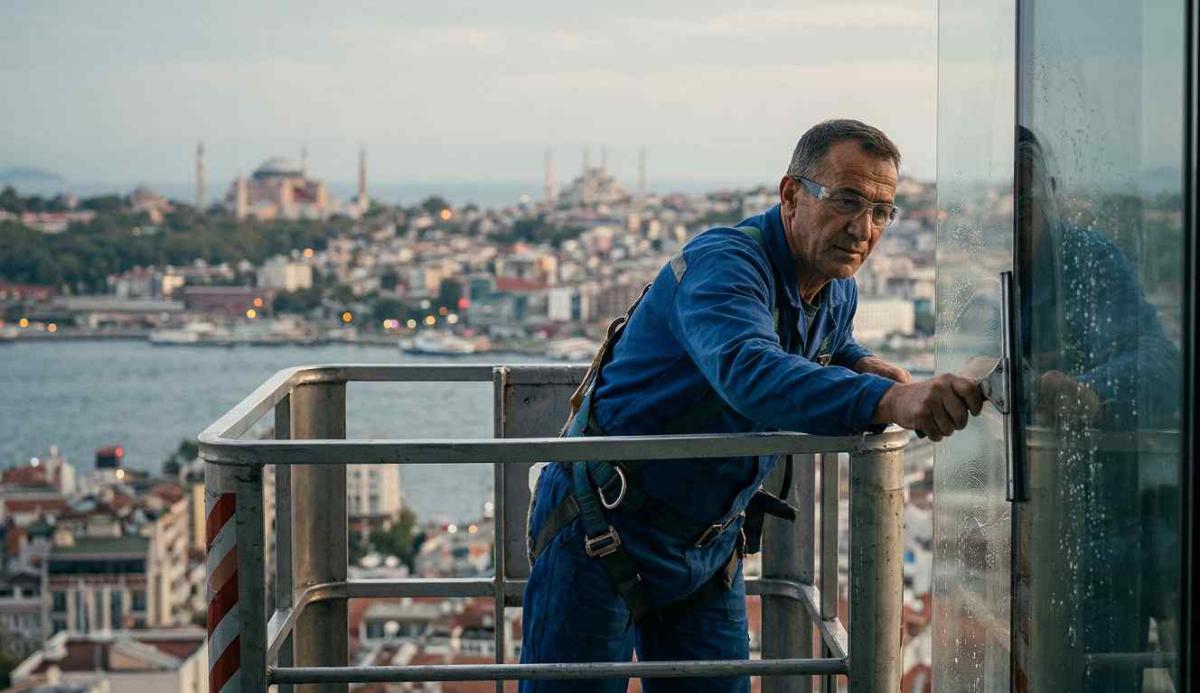 Sepetli vinç ile Maslak dış cephe temizliği hizmetleri