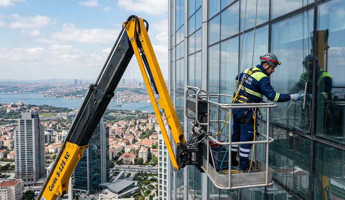 Sepetli vinç ile Bakırköy dış cephe temizliği hizmetleri