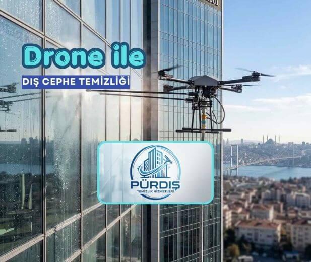 Temizlik drone'u ile dış cephe temizliği