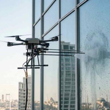 Drone ile dış cephe temizliği hizmeti